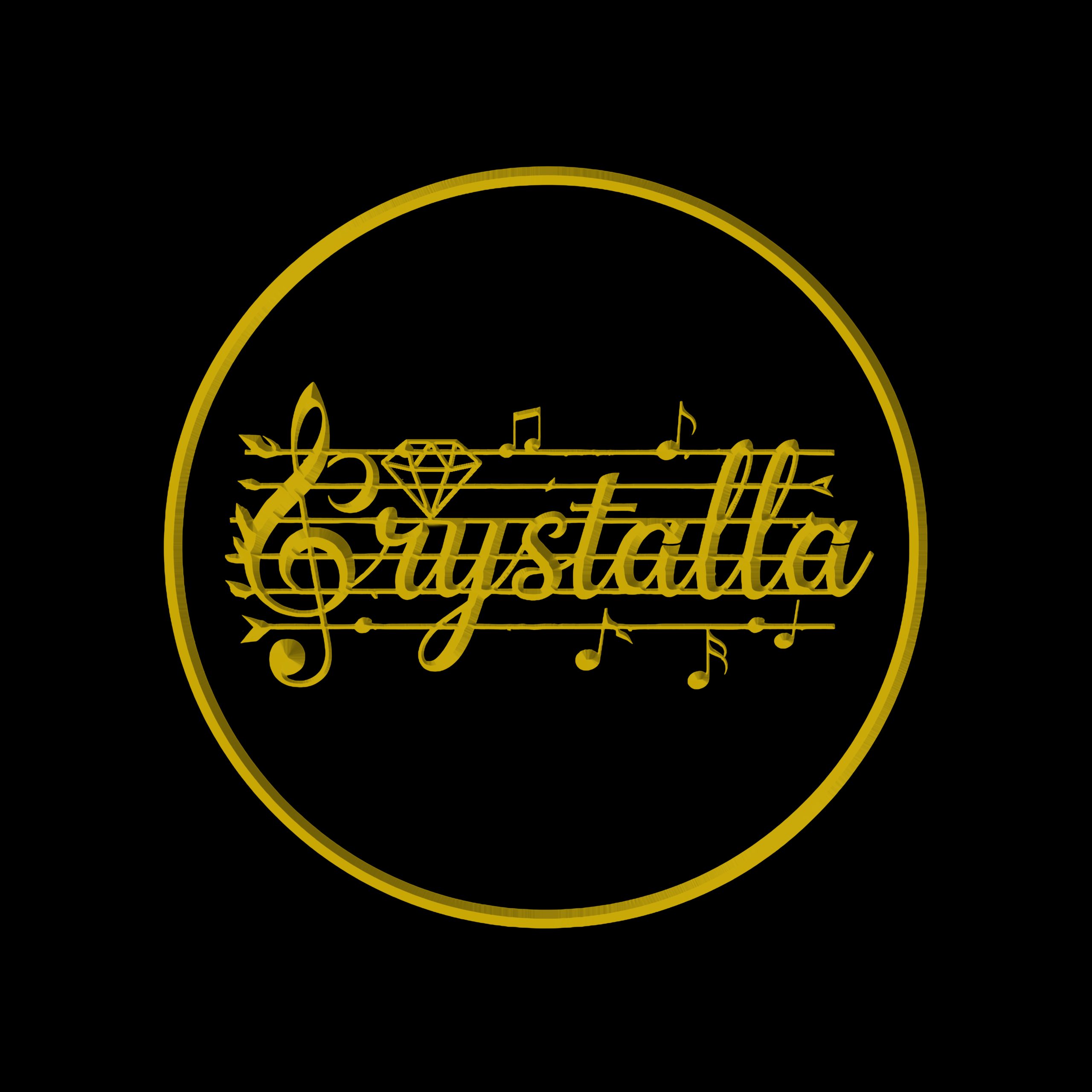 Crystalla logo and brand identity by M.A.Designs Ltd