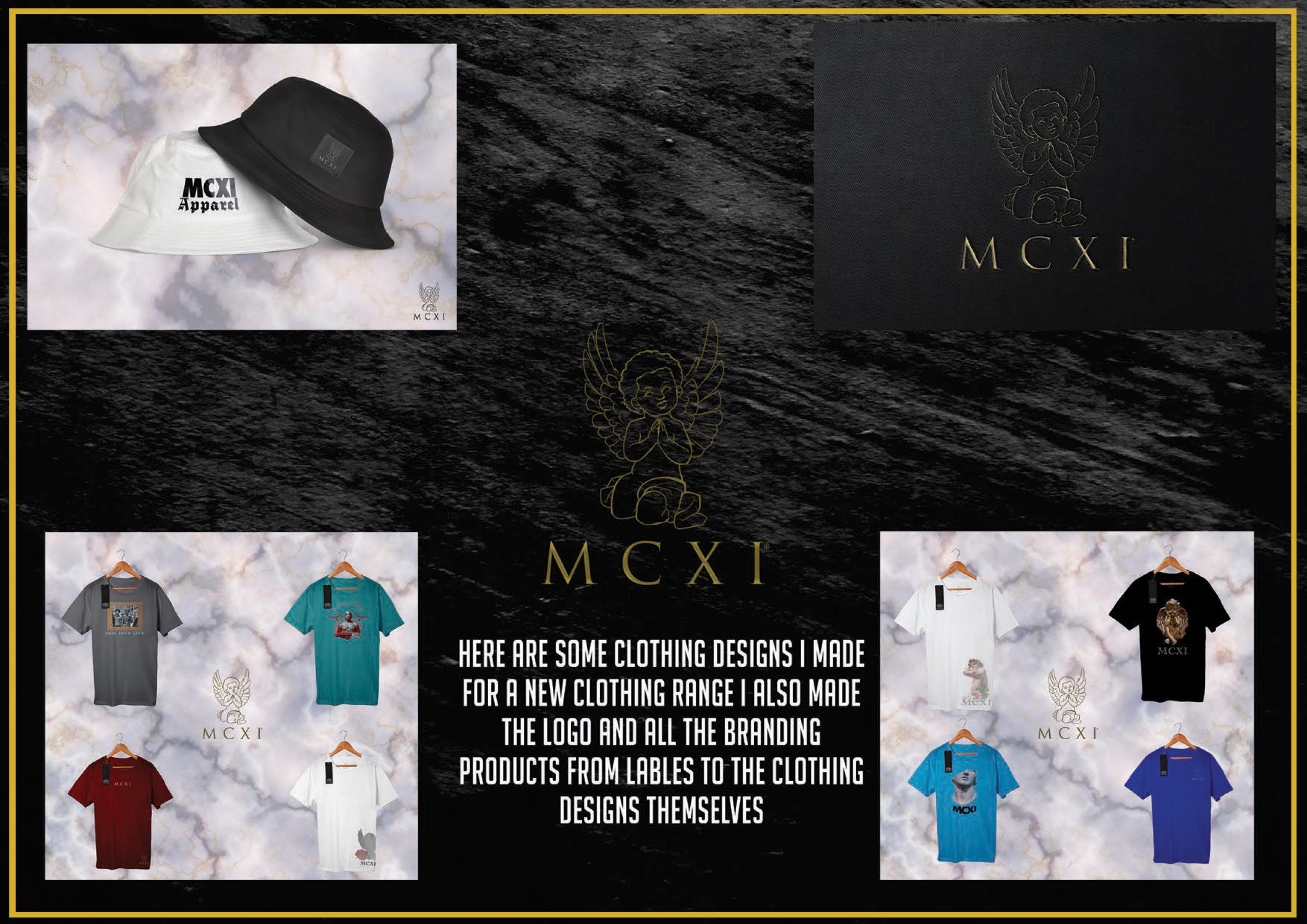 MCXI clothing range, logo and brand identity designs by M.A.Designs Ltd