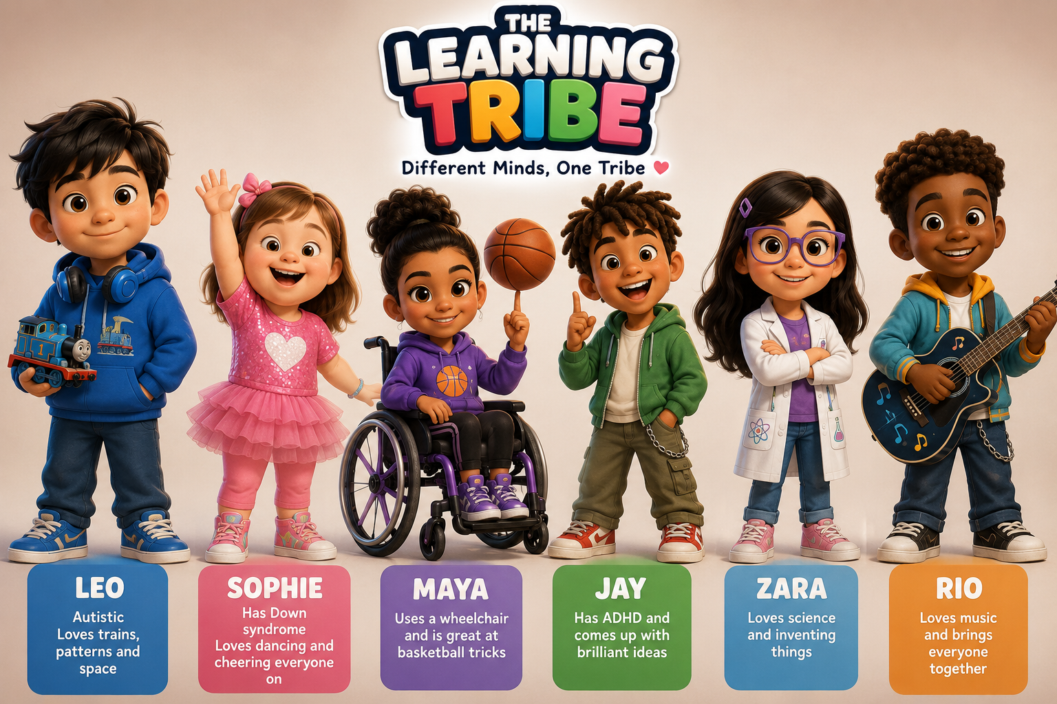The Learning Tribe — The Learning Tribe character ensemble